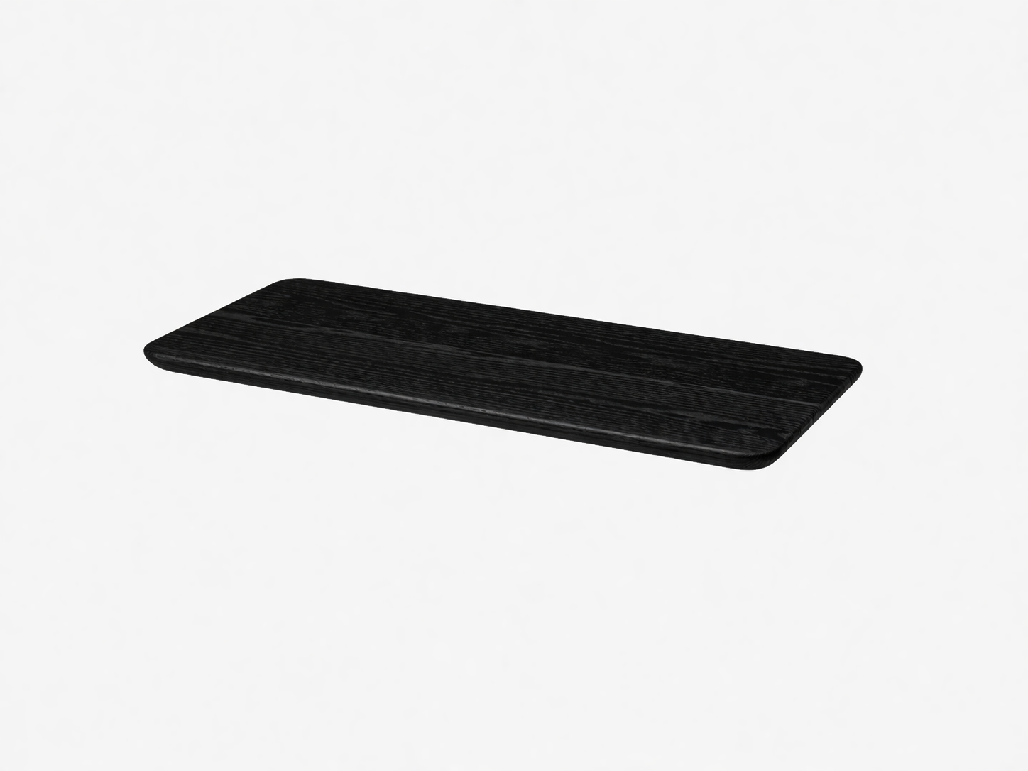 Wooden Table Top showcasing a solid black finish, perfect for desks, dining tables or custom furniture projects.