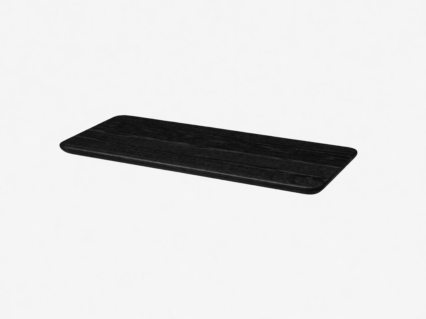 Wooden Table Top showcasing a solid black finish, perfect for desks, dining tables or custom furniture projects.