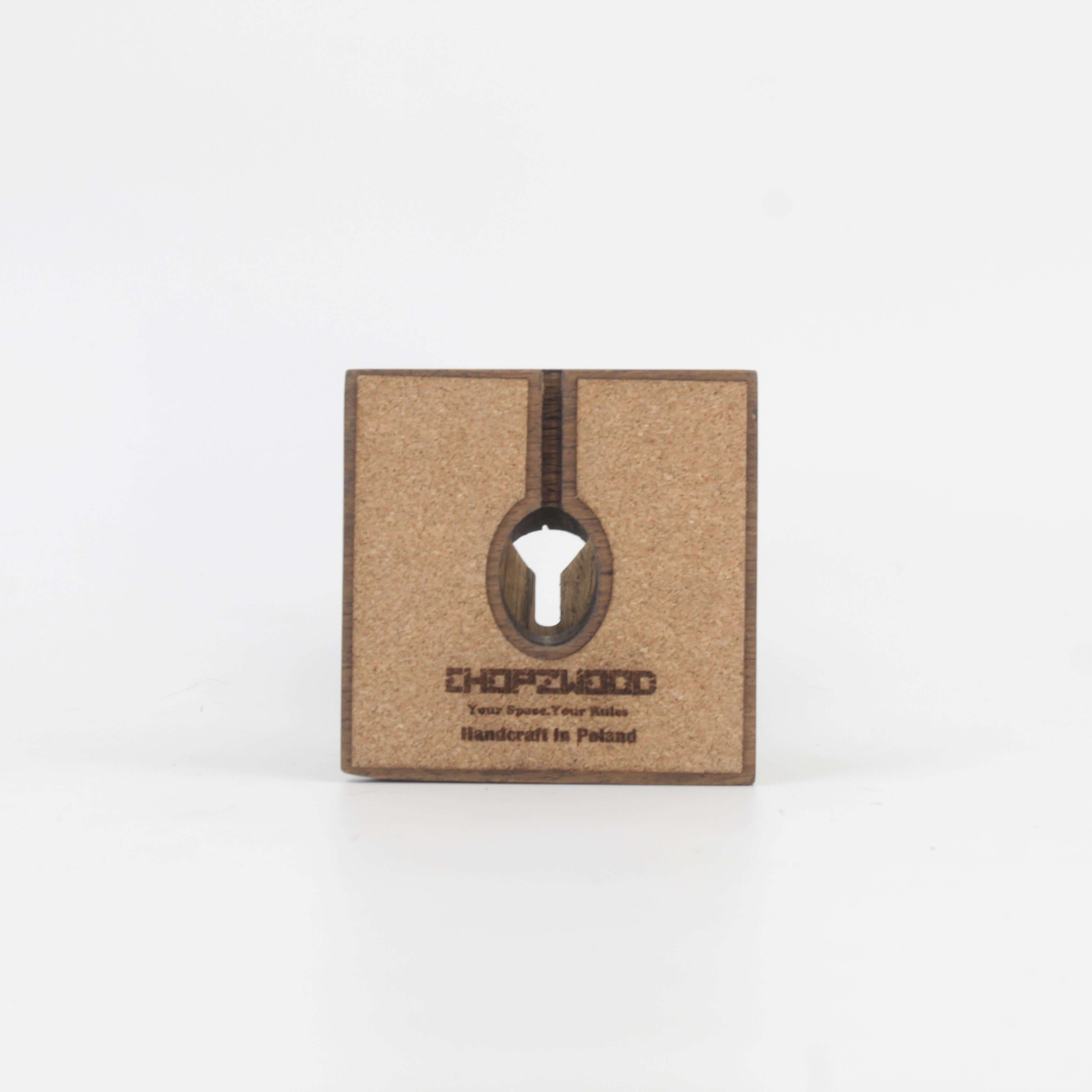 Handcrafted walnut MagSafe iPhone stand, minimalist design, perfect iPhone wireless charger accessory.