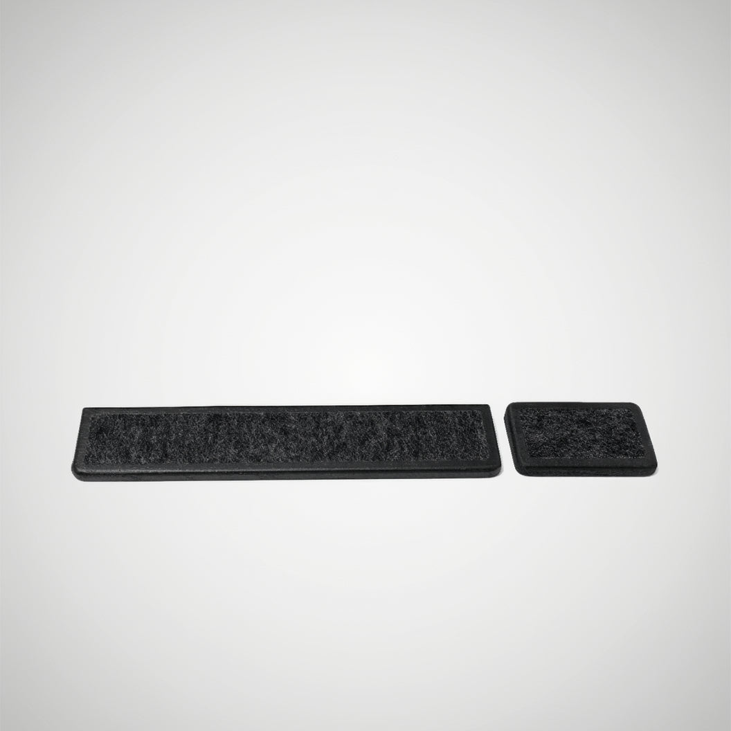 Keyboard Wrist Rest (Set) - Black Oak ergonomic wrist support for keyboard and mouse, enhancing workspace comfort.
