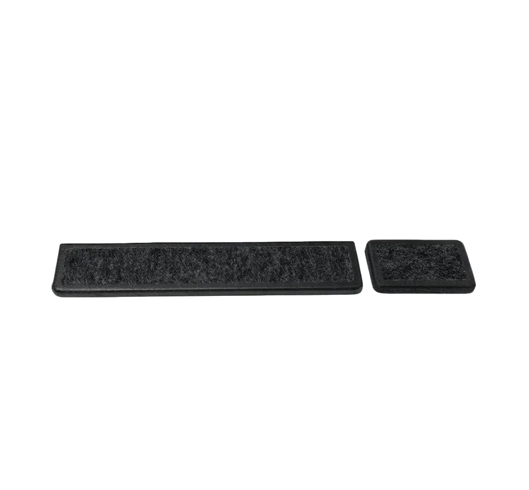 Keyboard Wrist Rest (Set) - Black Oak ergonomic wrist support for keyboard and mouse, enhancing workspace comfort.