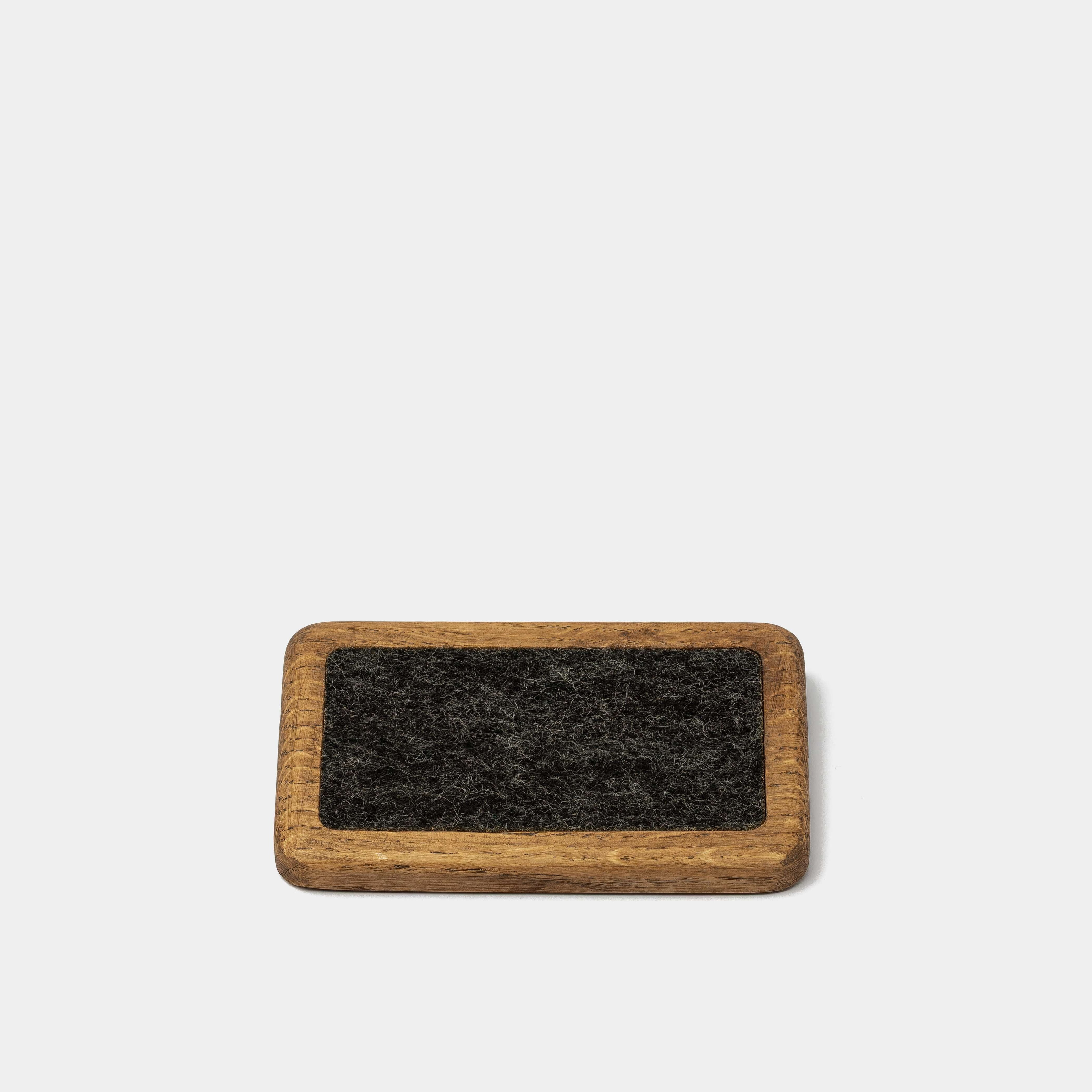 Mouse Wrist Rest - Brown Oak designed for comfort and ergonomic support in your workspace.