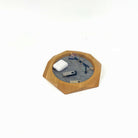 Geometric Wooden Tray displaying glasses, a USB drive, and AirPods, organized on soft felt for a stylish touch.