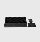 Keyboard Wrist Rest (Set) - Black Oak provides ergonomic support for typing and clicking.