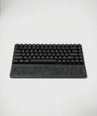 Keyboard Wrist Rest - Black Oak with ergonomic support for comfortable typing sessions