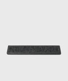 Keyboard Wrist Rest - Black Oak with a smooth surface for ergonomic support during typing.